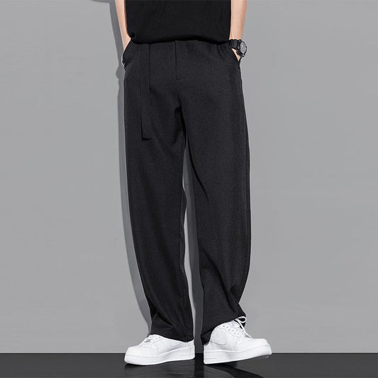 Men’s Trousers – Relaxed Fit – Straight Leg – Lightweight Soft Drape – Casual Style