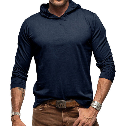 Men’s Hoodie – Slim Fit Cotton Knit – Long Sleeve – Casual Pullover