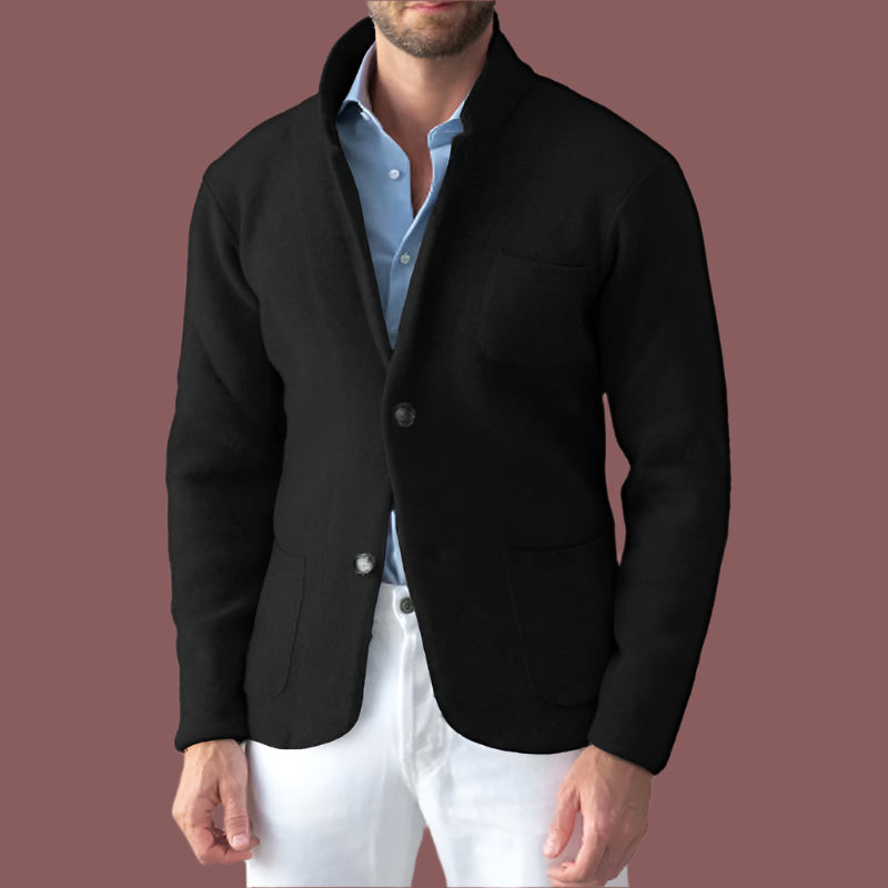 Men’s Jacket – Tailored Fit – Lapel Collar – Single-Breasted – Smart Casual Style