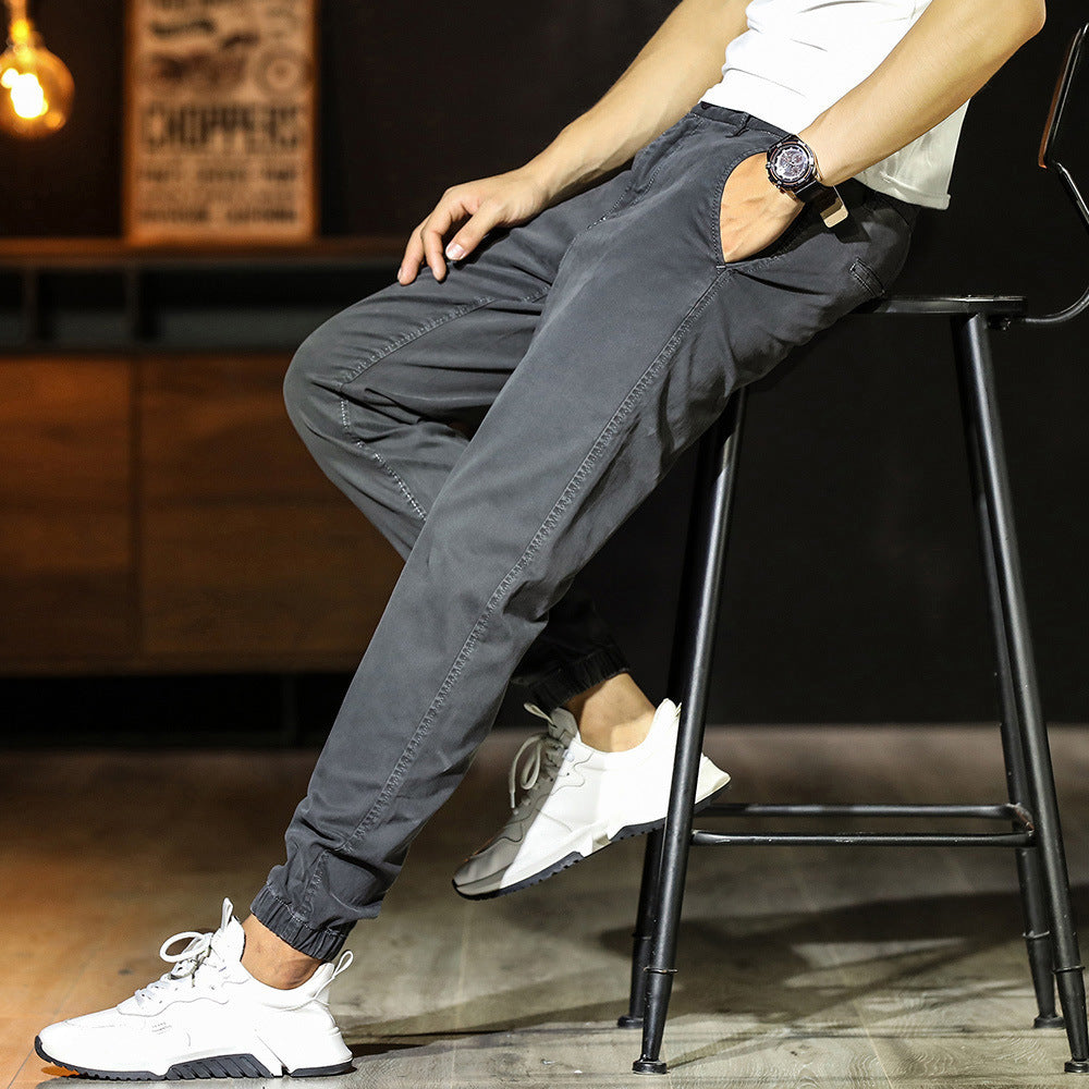 Men’s Jogger Pants – Tapered Fit – Breathable Blend – Elastic Waist – Cuffed Ankles