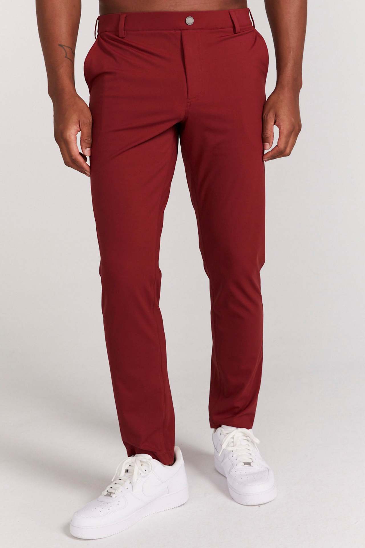 Men’s Pants – Slim Fit – Breathable Blend – Full Length – Rear Pockets – Smart Casual