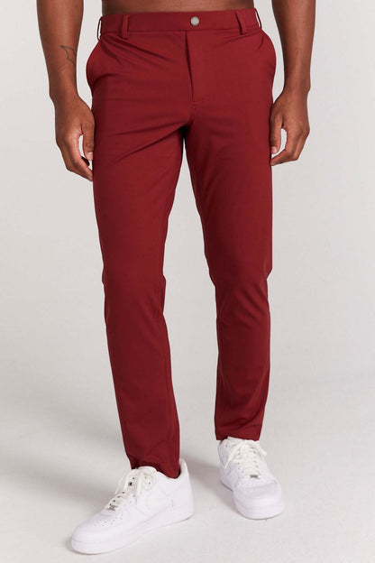 Men’s Pants – Slim Fit – Breathable Blend – Full Length – Rear Pockets – Smart Casual