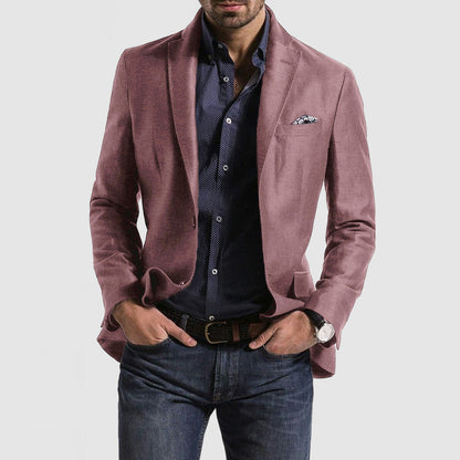 Men’s Suit Jacket – Slim Fit – Notch Lapel – Single-Breasted Formal Wear