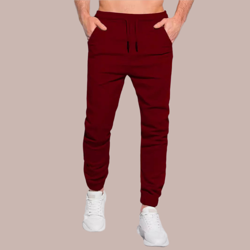 Men’s Jogger Pants – Slim Fit – Soft Knit – Drawstring Waist – Elastic Cuffs Casual