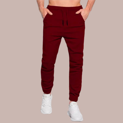 Men’s Jogger Pants – Slim Fit – Soft Knit – Drawstring Waist – Elastic Cuffs Casual