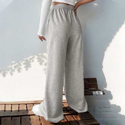 Women’s Wide-Leg Pants – Relaxed Fit – High Rise – V-Waist – Soft Breathable Cotton