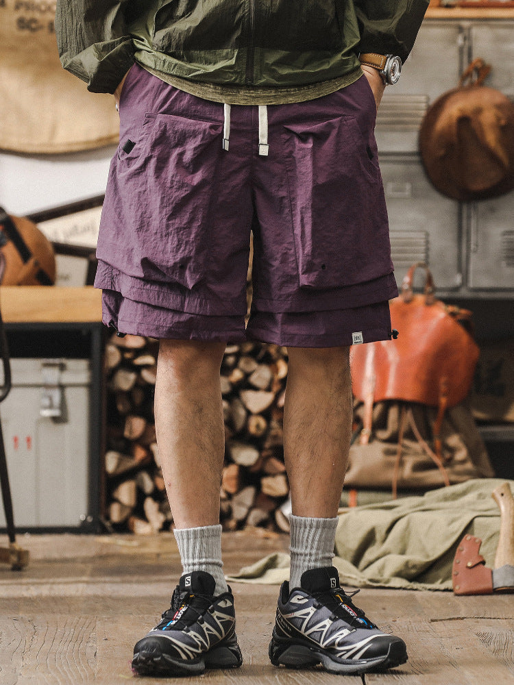 Men’s Cargo Shorts – Relaxed Fit – Lightweight Quick Dry Fabric – Breathable Mesh Panels