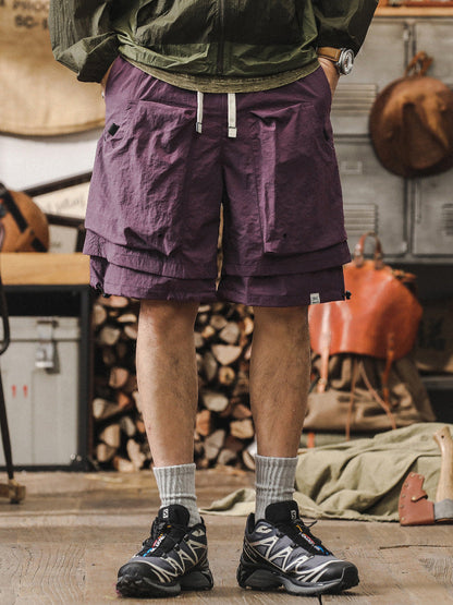 Men’s Cargo Shorts – Relaxed Fit – Lightweight Quick Dry Fabric – Breathable Mesh Panels