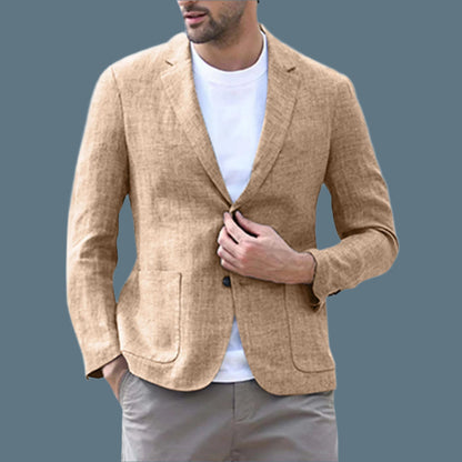 Men’s Blazer – Slim Fit – Breathable Blend – Single Breasted – Notch Lapel