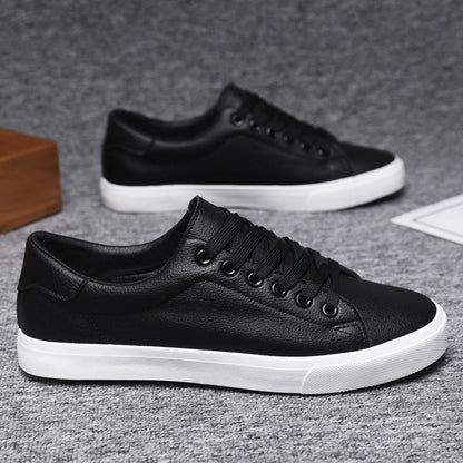 Men’s Low-Top Sneakers – Synthetic Leather – Lace-Up – Rubber Sole – Casual Fit