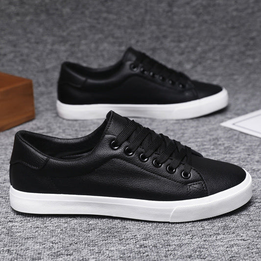 Men’s Low-Top Sneakers – Synthetic Leather – Lace-Up – Rubber Sole – Casual Fit