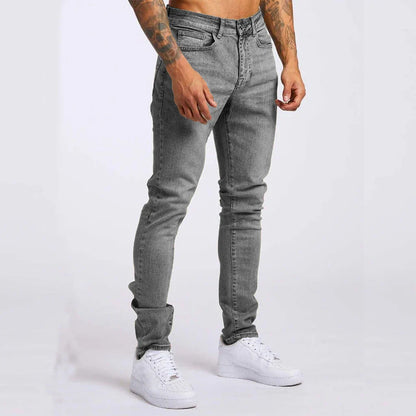 Men’s Denim Jeans – Slim Fit – Stretch Comfort – Full Length Casual Style
