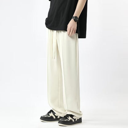 Unisex Wide-Leg Trousers – High Waist – Lightweight Relaxed Fit – Full Length