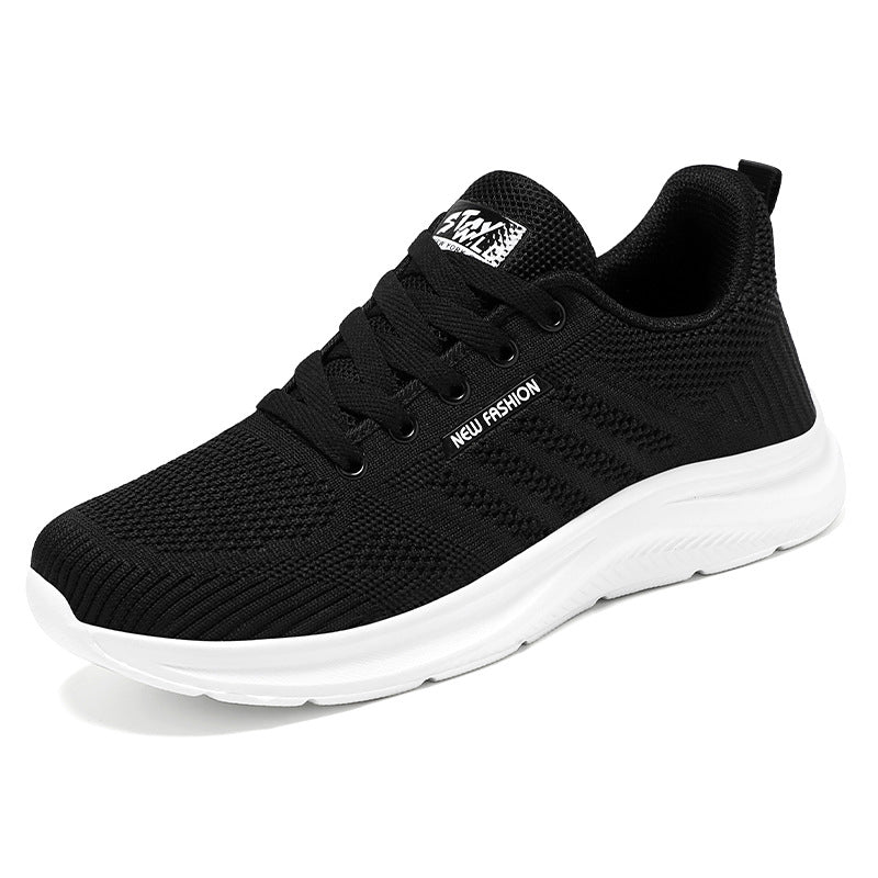 Women’s Running Shoes – Soft Knit – Cushioned Sole – Lace-Up Low Top Supportive Fit
