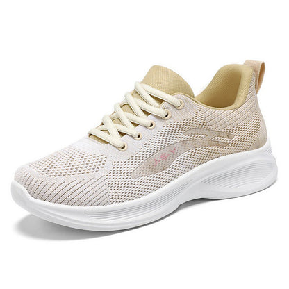 Women’s Running Shoes – Breathable Fly-Knit – Lightweight Cushioned – Lace-Up Fitness