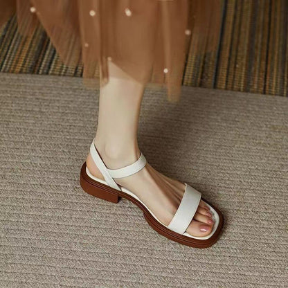 Women’s Sandals – Open Toe – Thick Sole – Adjustable Strap – Casual Comfort Fit