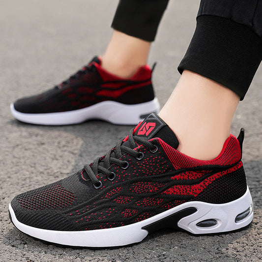 Men’s Athletic Sneakers – Breathable Mesh – Lace-Up – Cushioned Sole – Lightweight Fit