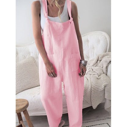 Women’s Overalls – Loose Fit – Breathable Fabric – Adjustable Straps – Casual Style