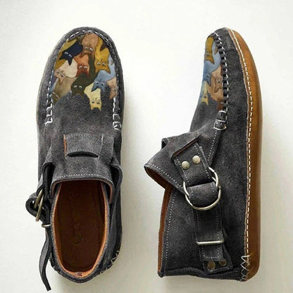 Ivy Relaxed Fit Moccasin Slip-On Shoes | Buckle Strap Moccasin Shoes