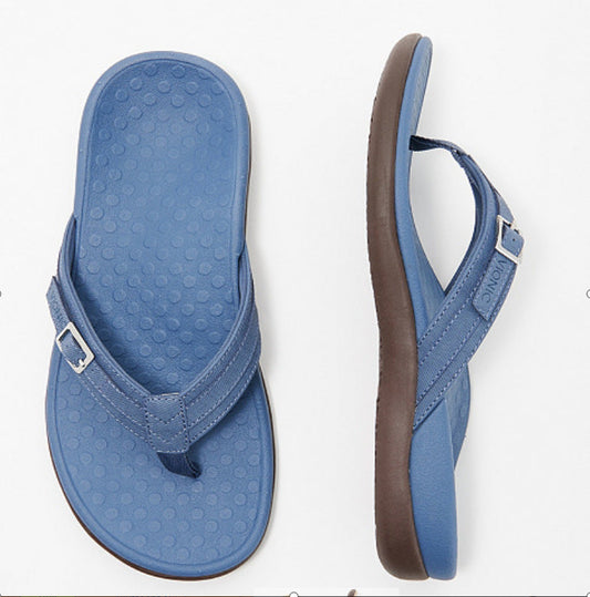 Women’s Orthopedic Sandals – Flat Ergonomic Fit – Thong Style – Adjustable Buckle