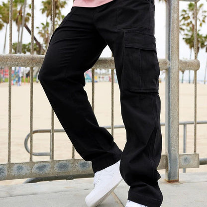 Men’s Cargo Pants – Loose Fit – Straight Leg – Breathable Blend – Utility Pockets