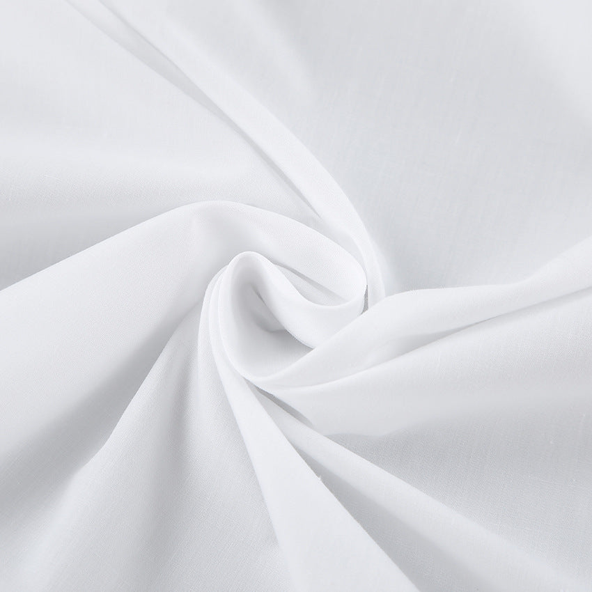 Women’s Oversized Button-Up Shirt – Cotton Blend – Long Sleeve – Relaxed Fit