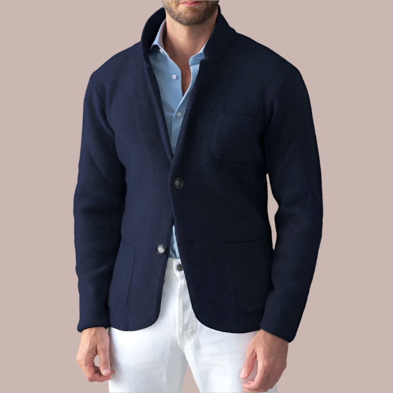 Men’s Jacket – Tailored Fit – Lapel Collar – Single-Breasted – Smart Casual Style