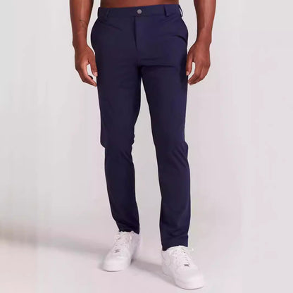 Men’s Pants – Slim Fit – Breathable Blend – Full Length – Rear Pockets – Smart Casual