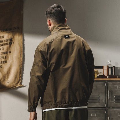 Men’s Outdoor Jacket – Windproof Water-Resistant – Relaxed Fit – Utility Design