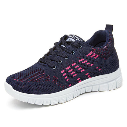 Women’s Sneakers – Breathable Knit – Cushioned Sole – Athletic Fit – Ankle-Length