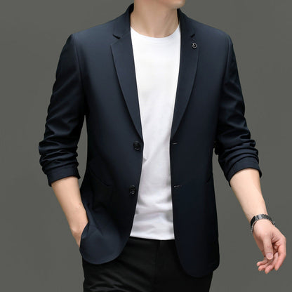 Men’s Blazer – Slim Fit – Lightweight – Breathable – Notch Lapel – 2-Button Closure