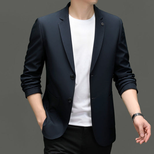 Men’s Blazer – Slim Fit – Lightweight – Breathable – Notch Lapel – 2-Button Closure