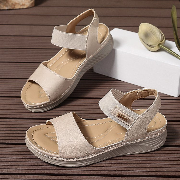 Women’s Sandals – Slip-On Open Toe – Cushioned Footbed – Casual Comfort Fit