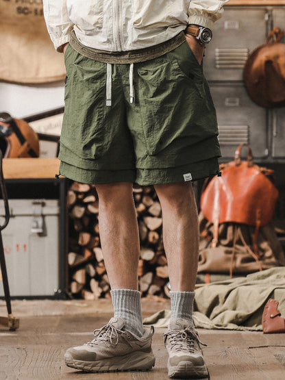 Men’s Cargo Shorts – Relaxed Fit – Lightweight Quick Dry Fabric – Breathable Mesh Panels