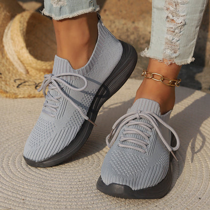 Women’s Sports Shoes – Breathable Knit – Orthopedic Support – Lace-Up