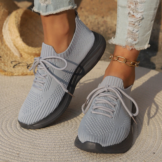 Women’s Sports Shoes – Breathable Knit – Orthopedic Support – Lace-Up
