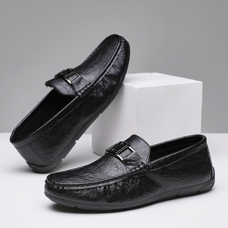 Men’s Loafers – Slip-On Driving Shoes – Breathable Soft Sole – Classic Bit Detail