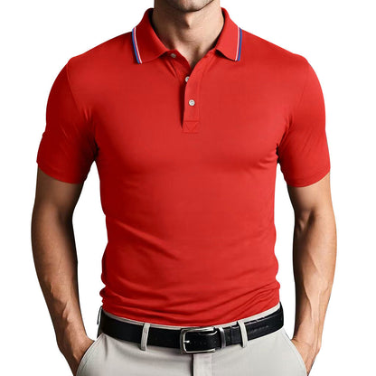 Men’s Polo Shirt – Slim Fit – Breathable Blend – Short Sleeve – Smart Casual Style