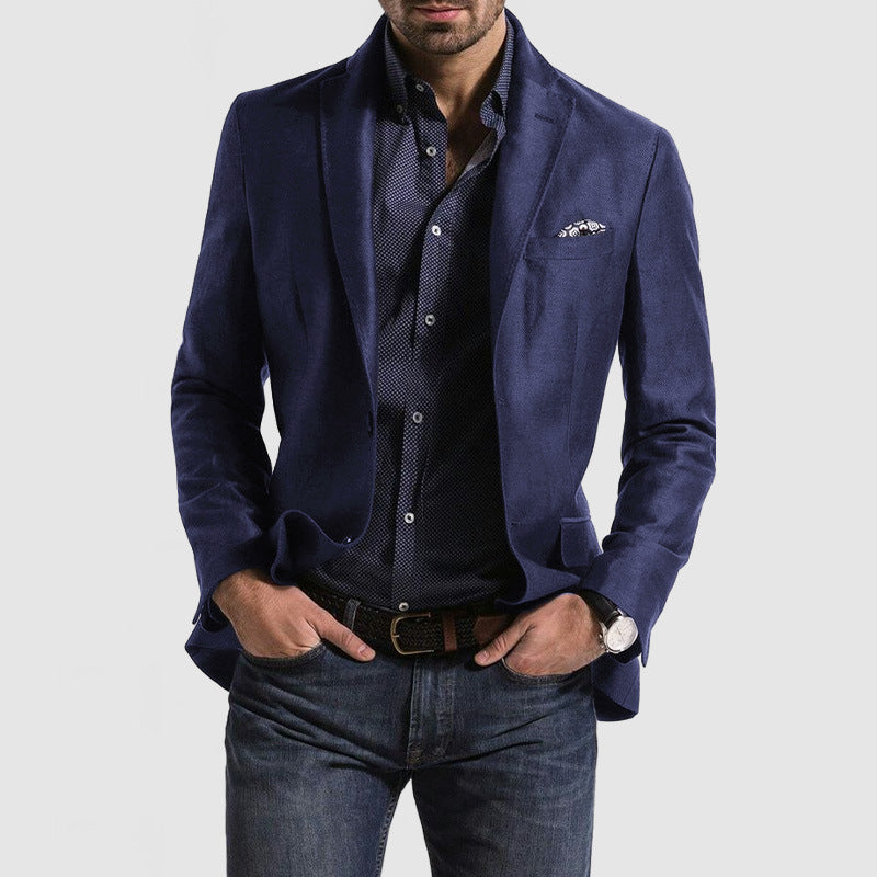 Men’s Suit Jacket – Slim Fit – Notch Lapel – Single-Breasted Formal Wear