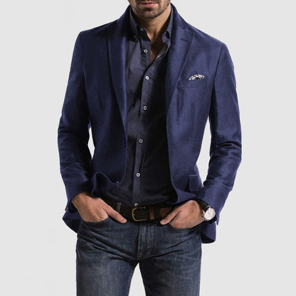 Men’s Suit Jacket – Slim Fit – Notch Lapel – Single-Breasted Formal Wear