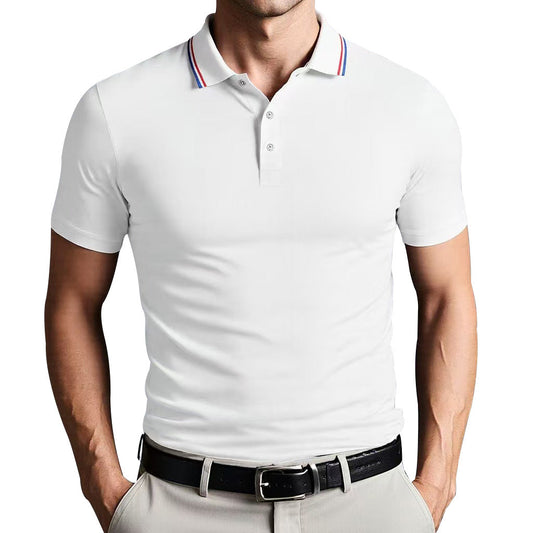 Men’s Polo Shirt – Slim Fit – Breathable Blend – Short Sleeve – Smart Casual Style