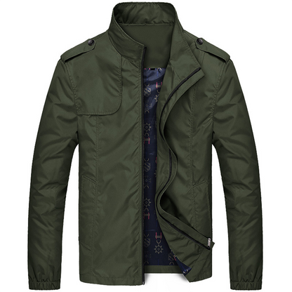 Men’s Jacket – Regular Fit – Wind-Resistant – High Collar