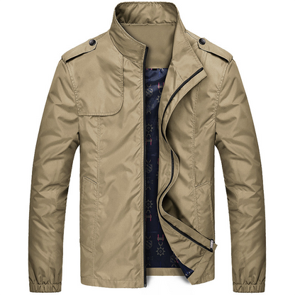 Men’s Jacket – Regular Fit – Wind-Resistant – High Collar