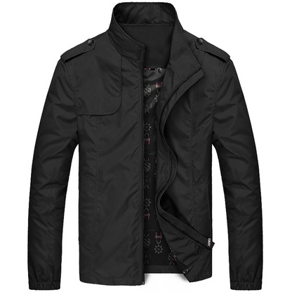 Men’s Jacket – Regular Fit – Wind-Resistant – High Collar
