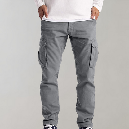 Men’s Cargo Pants – Cotton – Regular Fit – Full Length with Utility Pockets