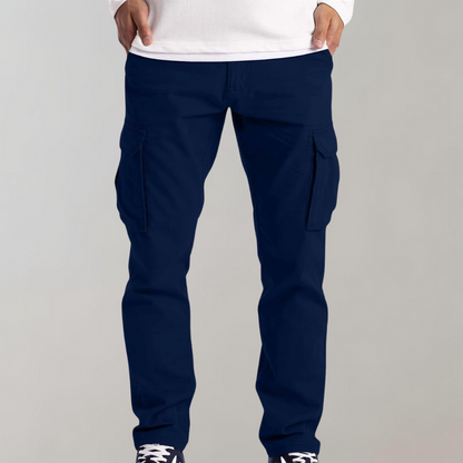 Men’s Cargo Pants – Cotton – Regular Fit – Full Length with Utility Pockets