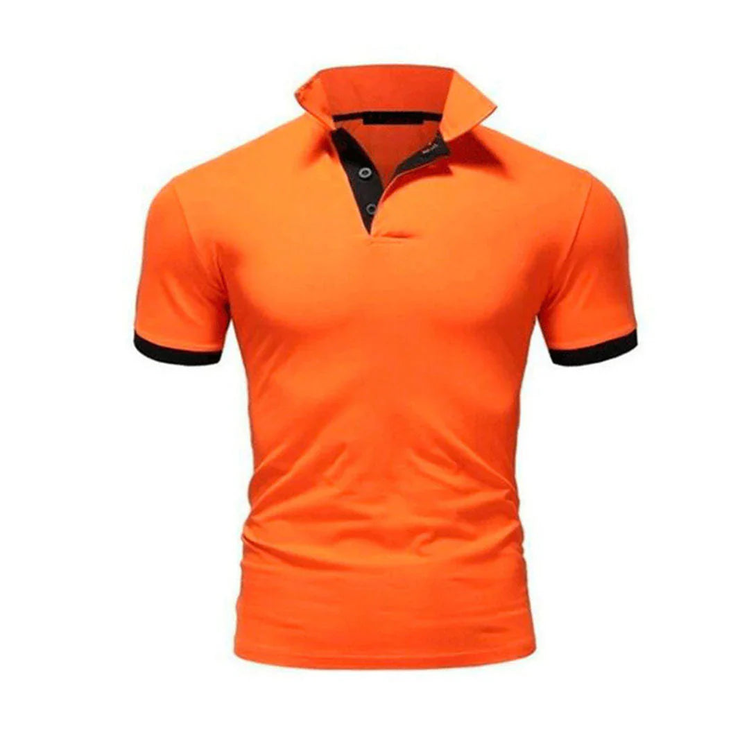 Men’s Polo Shirt – Slim Fit – Short Sleeve – Natural Fibers – Classic Collar