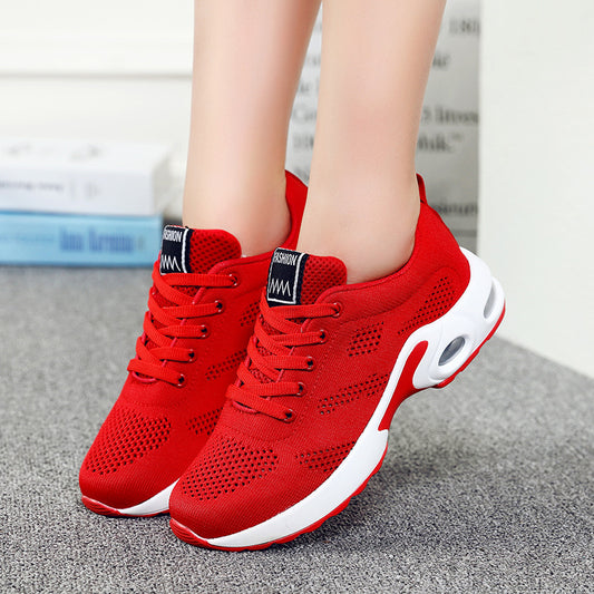Women’s Running Shoes – Breathable Knit – Cushioned Sole – Lace-Up Athletic Fit