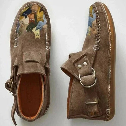 Ivy Relaxed Fit Moccasin Slip-On Shoes | Buckle Strap Moccasin Shoes