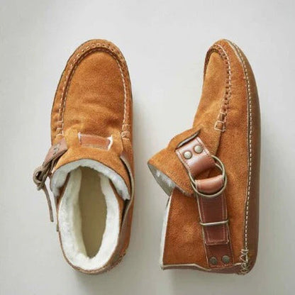 Ivy Relaxed Fit Moccasin Slip-On Shoes | Buckle Strap Moccasin Shoes